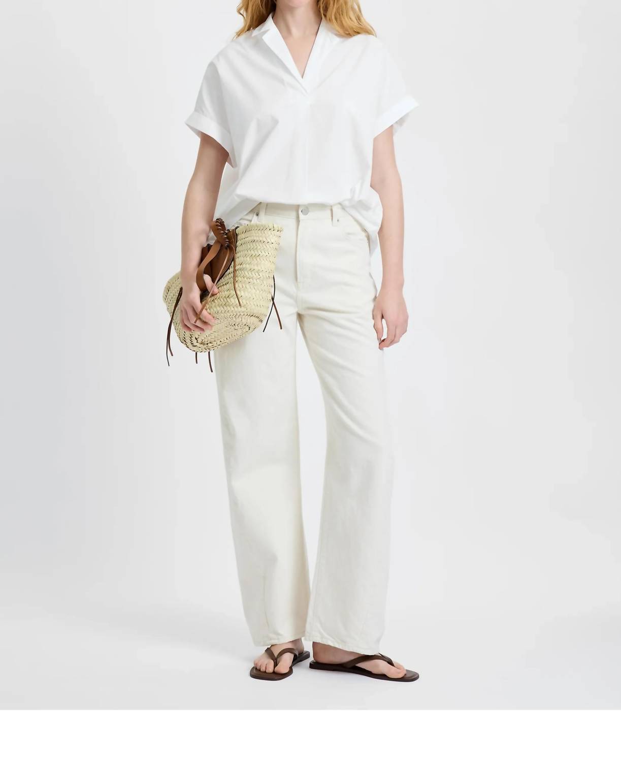 French Connection - Poplin Collared Top