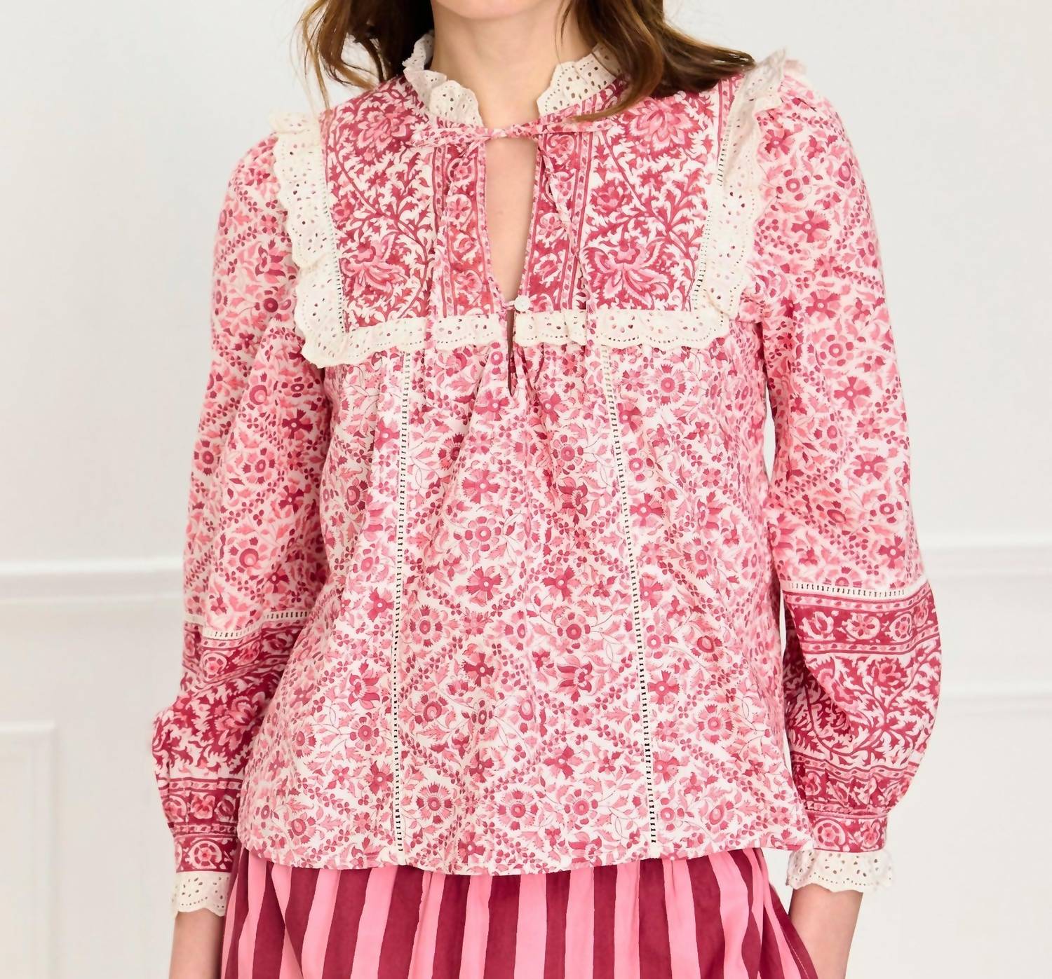 Pink City Prints - Nettie Blouse