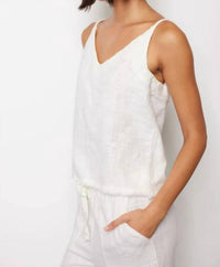 Bobi - V Neck Skinny Strap Cami Top