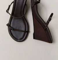 St. Agni - Women's Petit Belt Detail Wedge Sandal