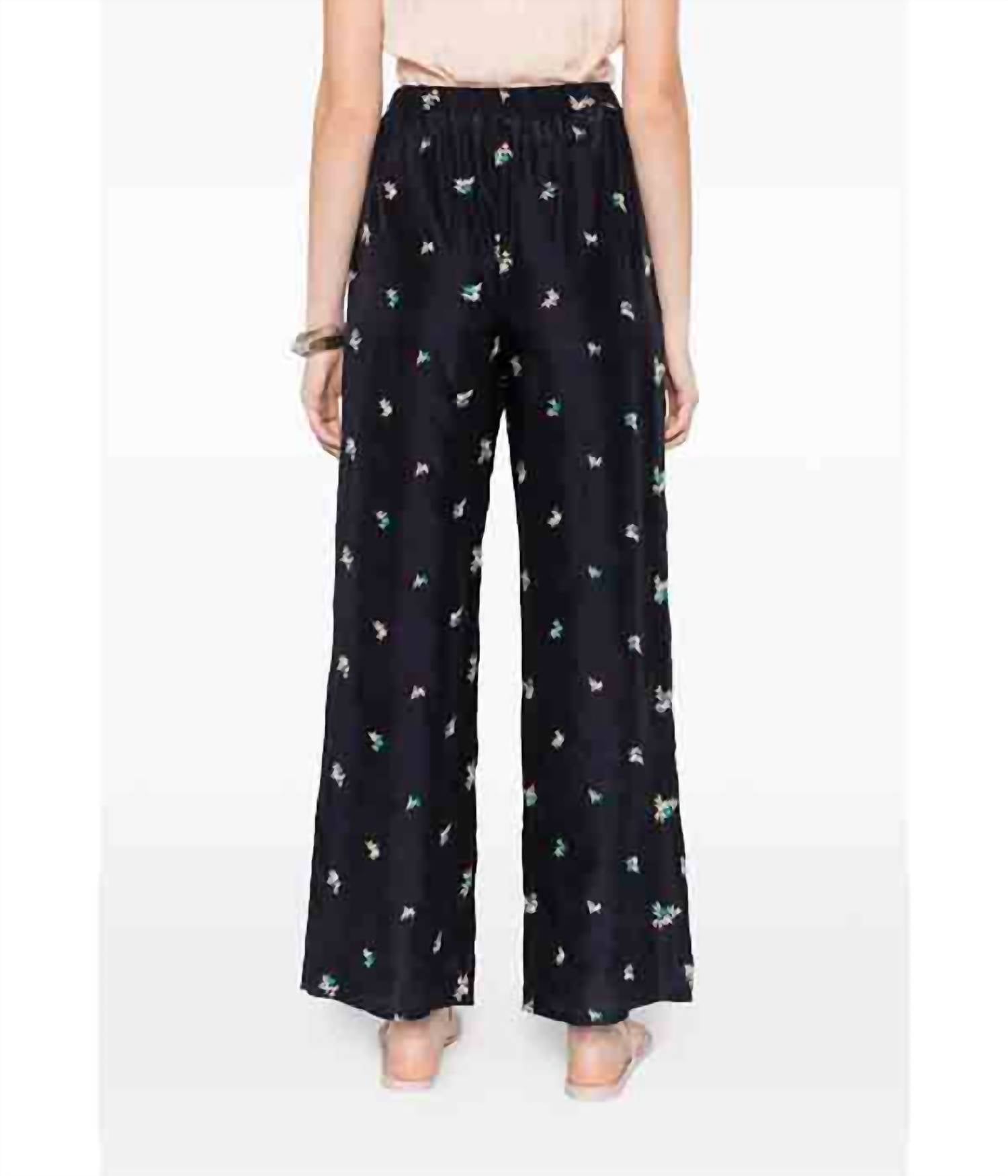 Forte Forte - Women's “petites Fleurs” Embroidered Silk Pants