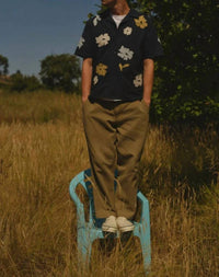 Wax London - Flower Applique Didcot Shirt