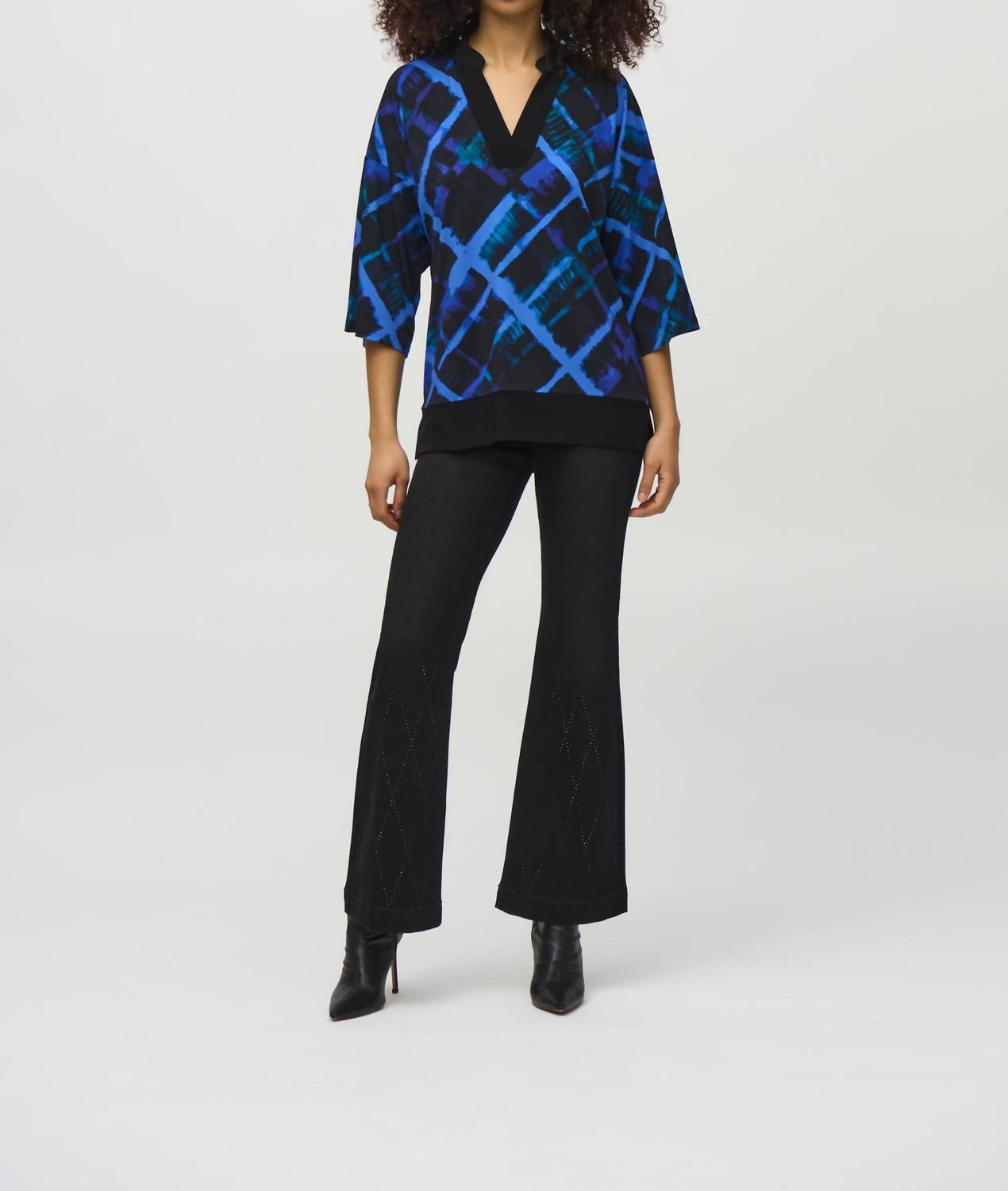 Joseph Ribkoff - Abstract Print Boxy Top
