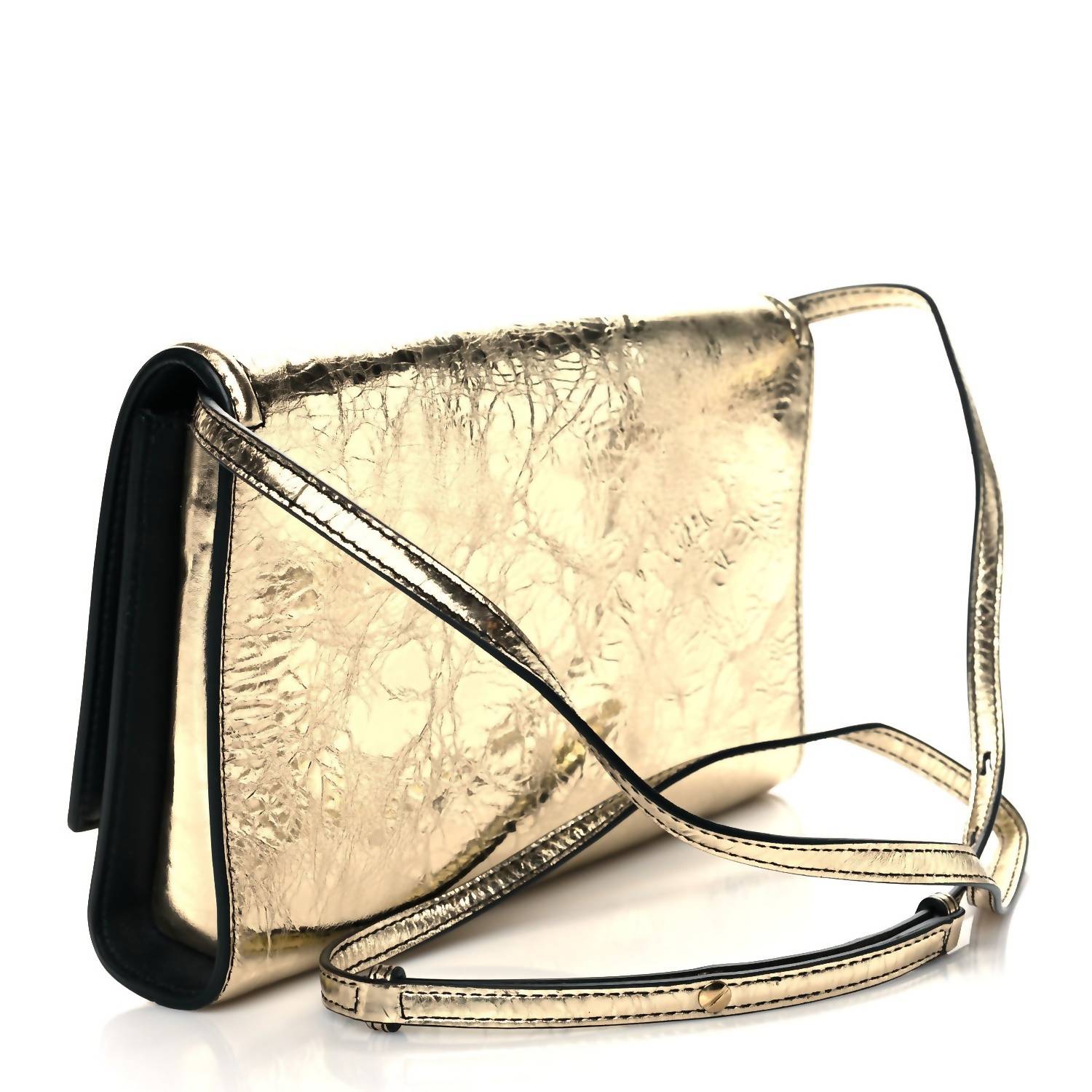 Alexander Mcqueen - Women's Small Story Crash Calf Leather Shoulder Bag
