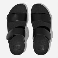 Fitflop - Women's Lulu Adjustable Leather Slides