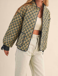 &Merci - Level Up Floral Quilted Jacket