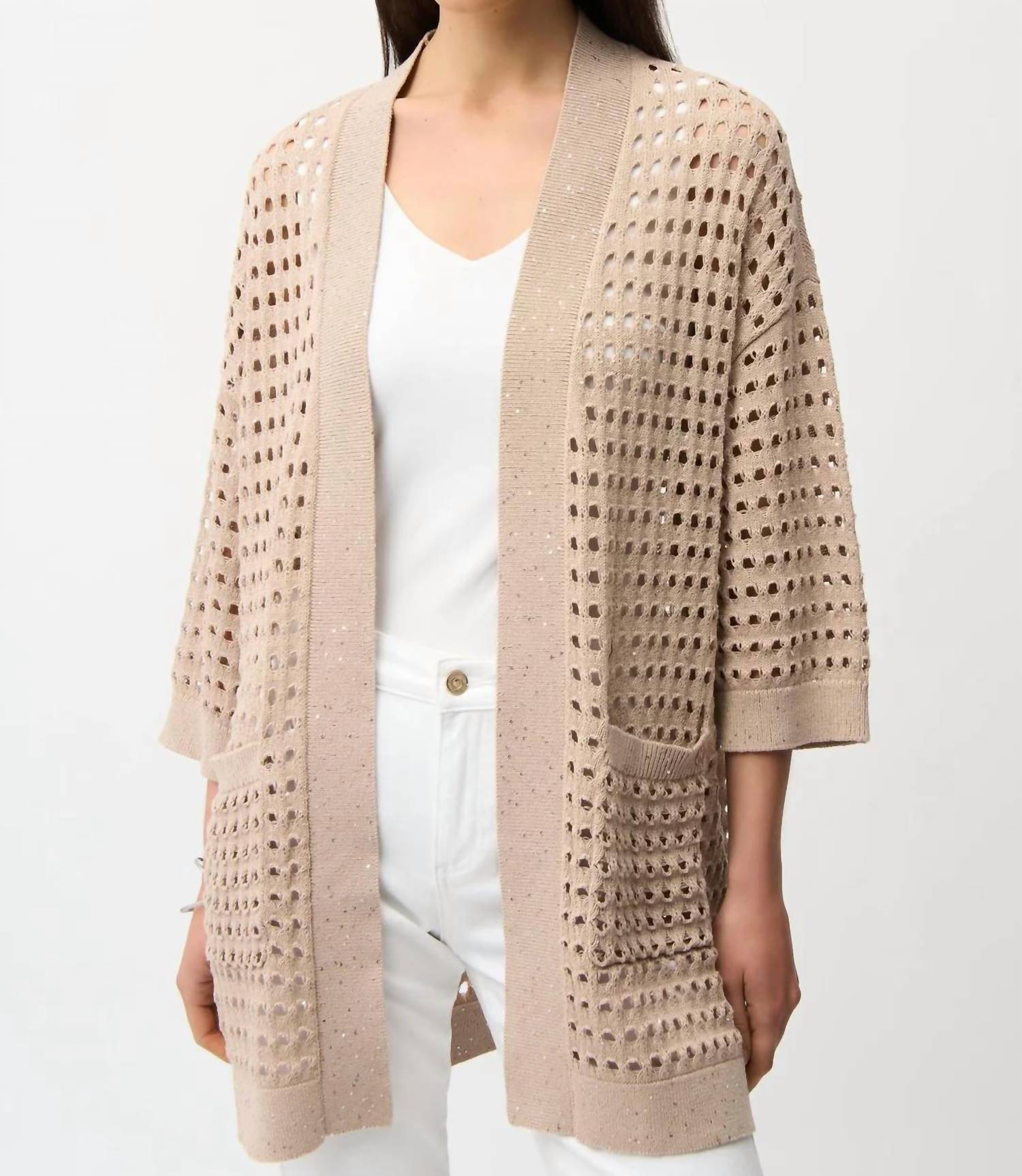 Joseph Ribkoff - Open-Stitch Boxy Cardigan
