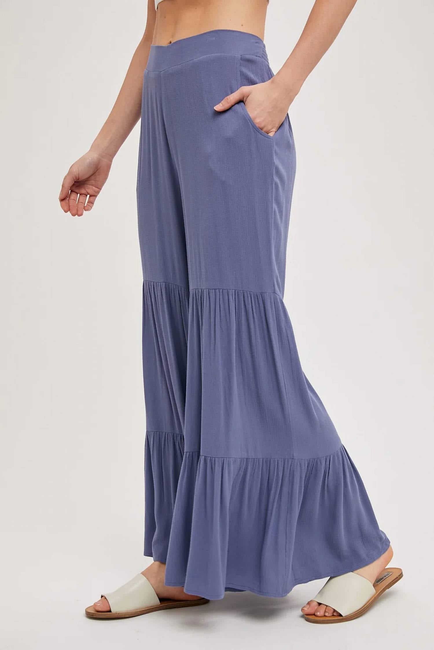 Bluivy - Tiered Wide Leg Pants