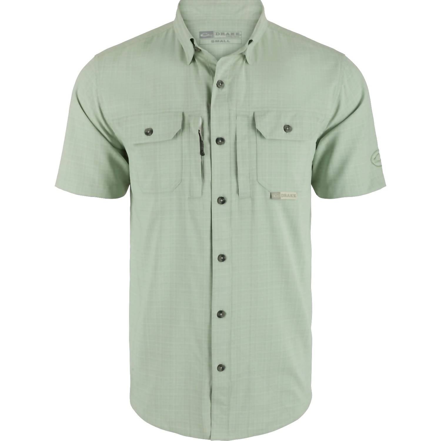 Drake - Men's Wingshooter Trey Cross Hatch Short Sleeve Shirt