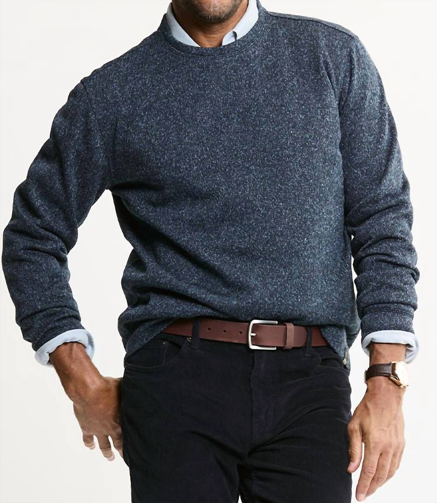 Jachs New York - Stretch Fleece Crewneck Sweater