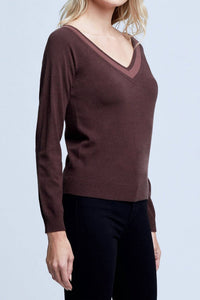 L'Agence - Antoinette V-neck Sweater