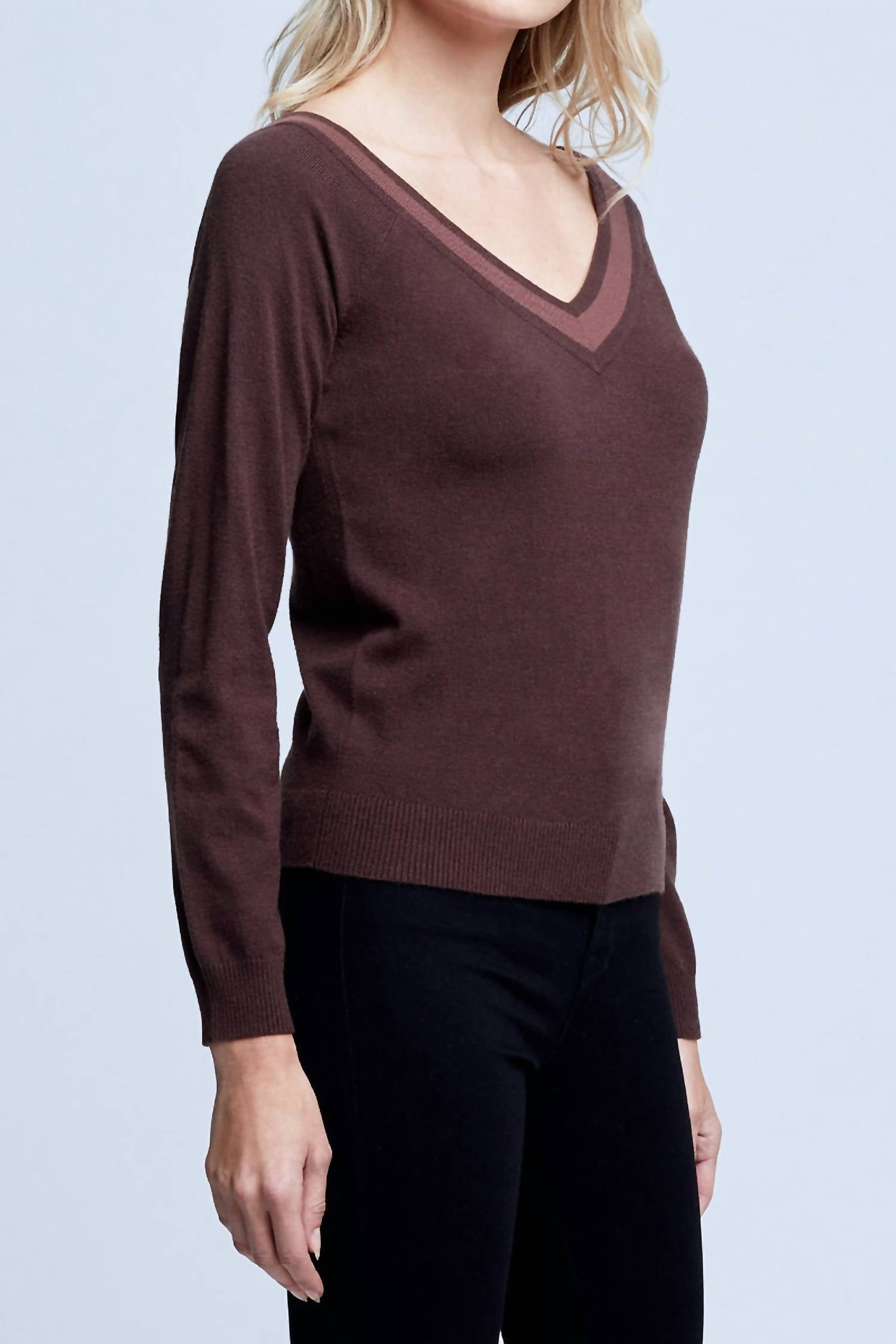 L'Agence - Antoinette V-neck Sweater