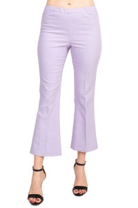 Peace Of Cloth - Regan Crop Flare Stretch Cotton Pant