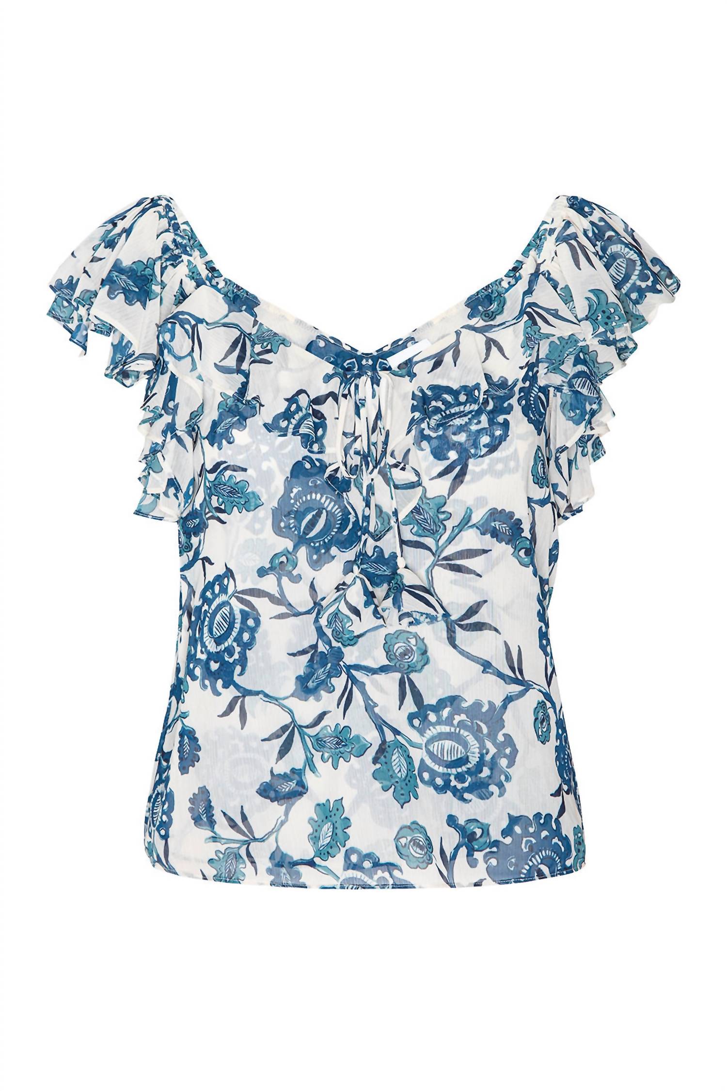 Misa Los Angeles - Luca Ruffle-trimmed Top