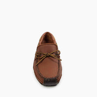 MINNETONKA Men's Moonhide Weekender Classic Moccasins in carmel - men's loafer - alternate view