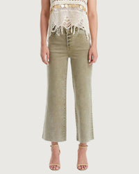 Bayeas - Jordan High Rise Wide Leg Denim Jeans