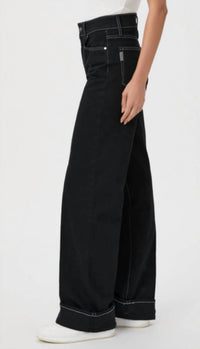 Paige - High-rise Wide Leg Jeans