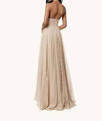Sherri Hill - Sequin Halter Chiffon Gown