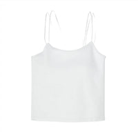 Moussy Women's Cut Off Camisole in white - women's shirt