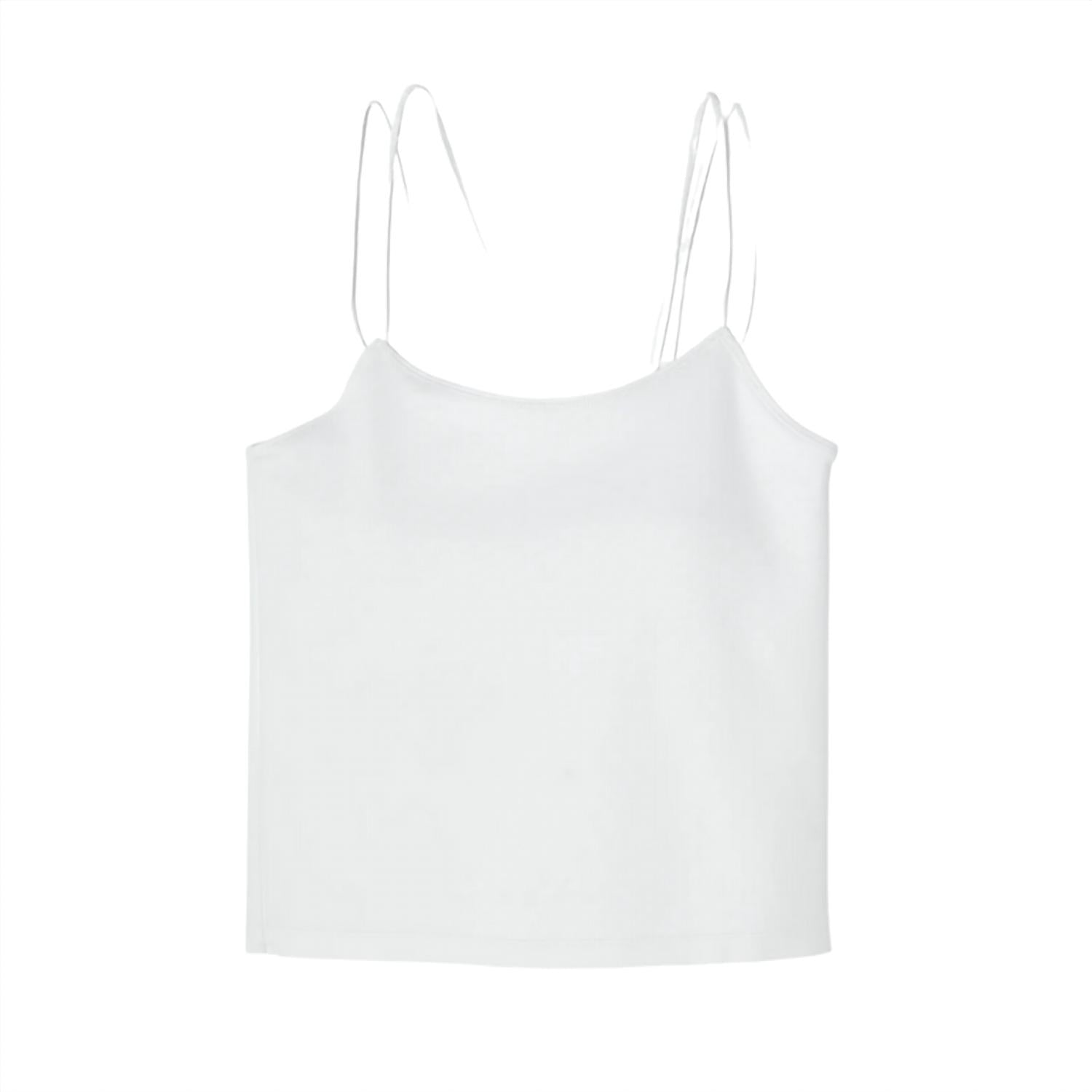 Moussy Women's Cut Off Camisole in white - women's shirt