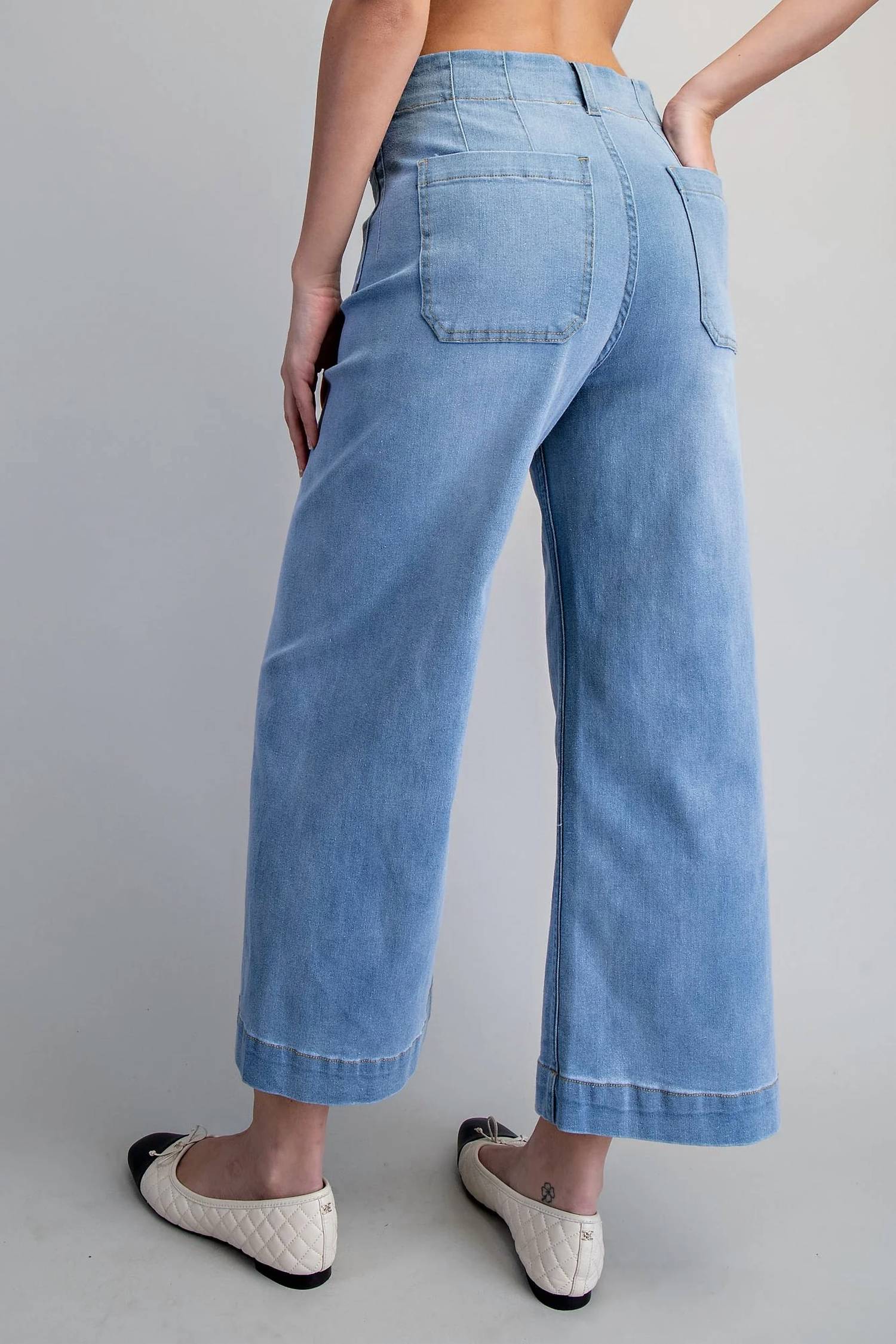Ee:Some - Straight Leg Denim Pants