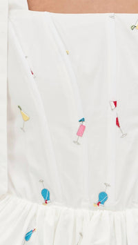 En Saison - Nellie Embroidered Corset Style Mini Dress