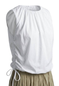 Elle Grey - Women's Tank Blouse With Drawstring Hem