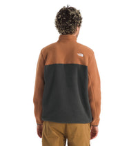 THE NORTH FACE Yumiori 1/4 Zip Sweatshirt in asphalt grey burnt umber - men's shirt - detail view