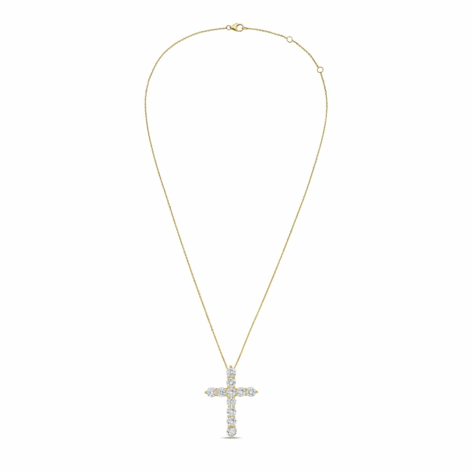 Diana M Jewels - Women's Round Lab-Grown Diamond Pendant Necklace (0.75 Ct) - Signature
