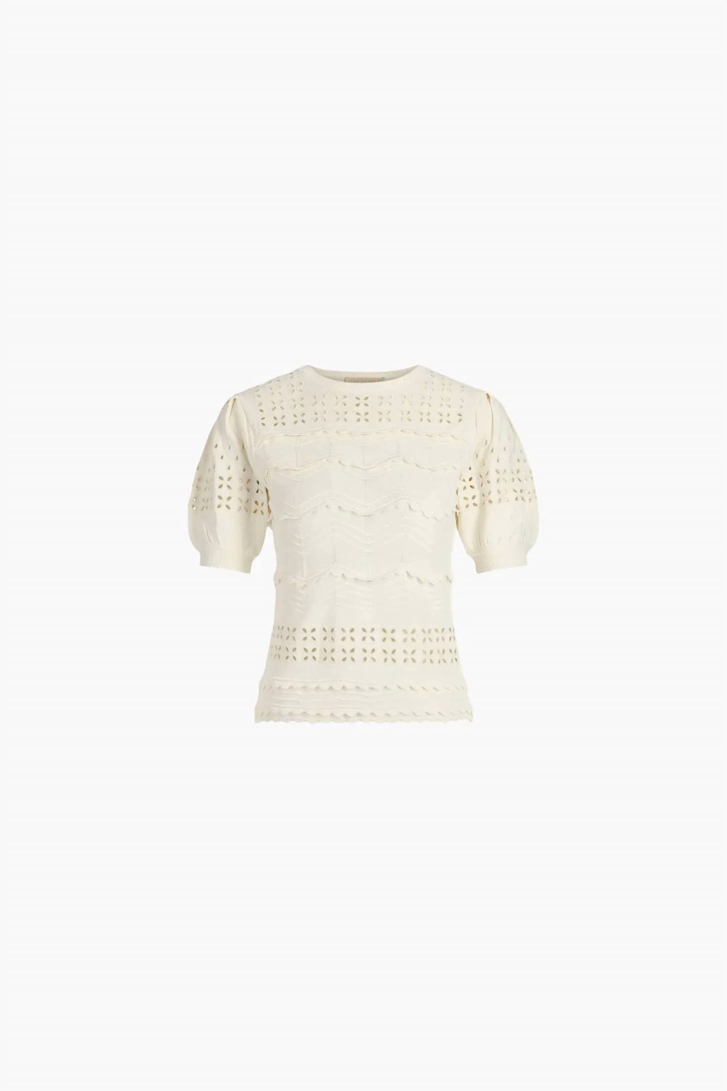 Ulla Johnson - Marcelena Eyelet Knit Top