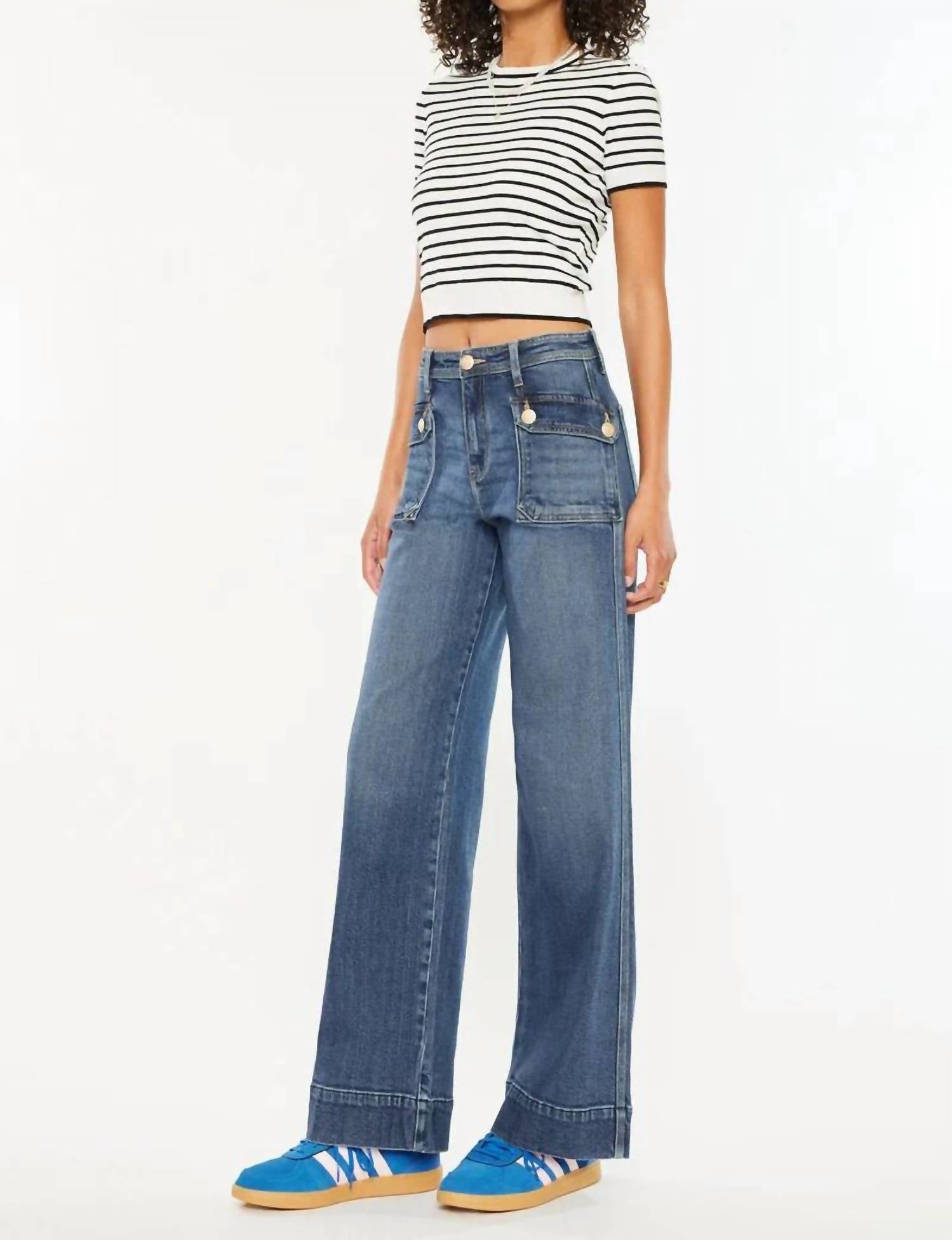 Kancan - Luka High Rise Wide Leg Jean