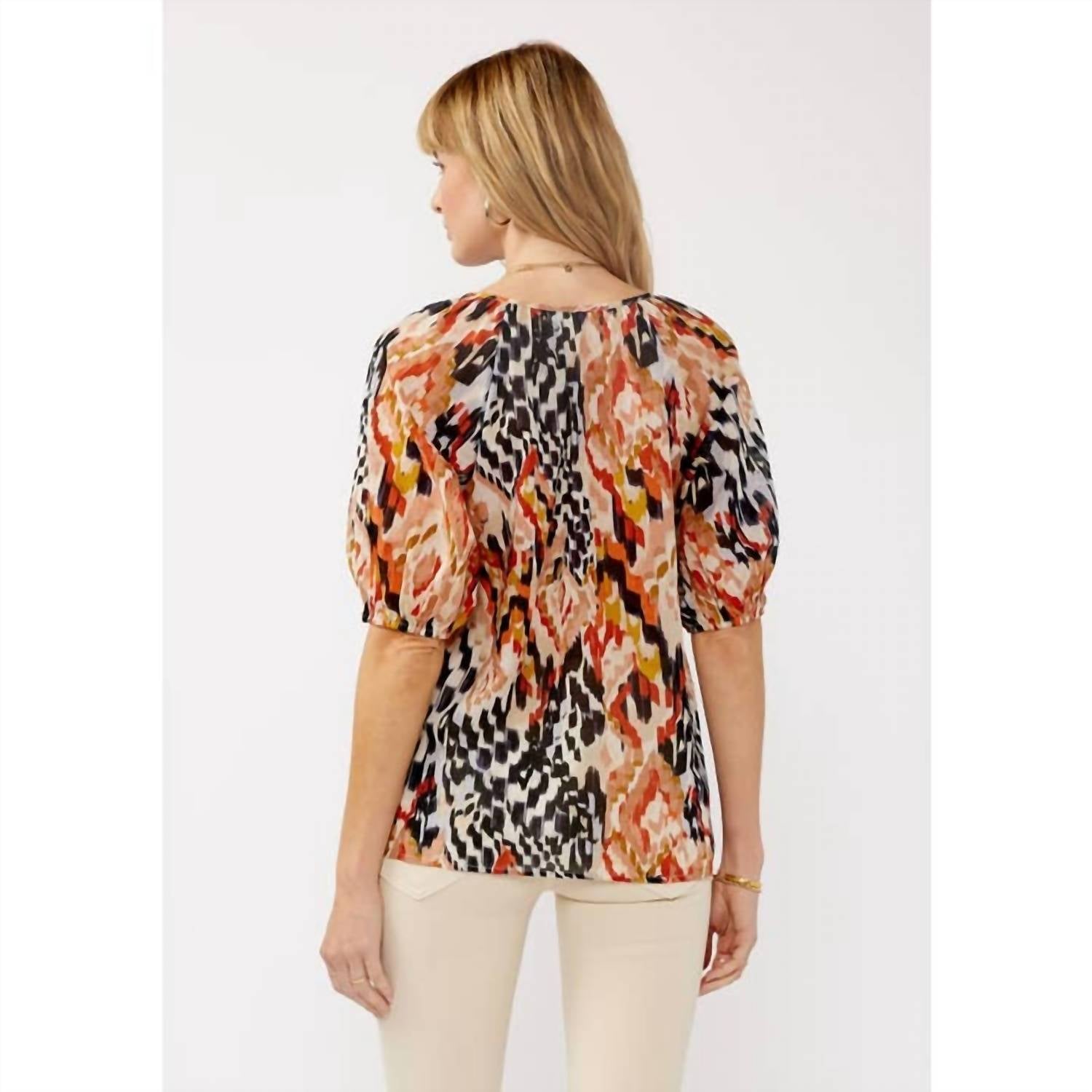 Lovestitch - Puff Sleeve Button Down Top
