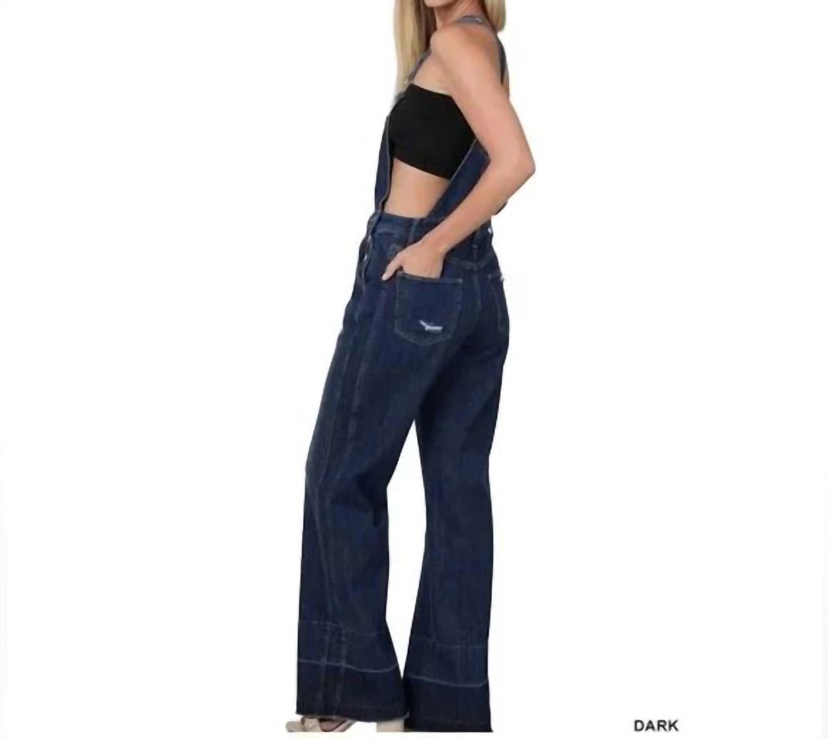 Zenana - Distressed Bib Overalls
