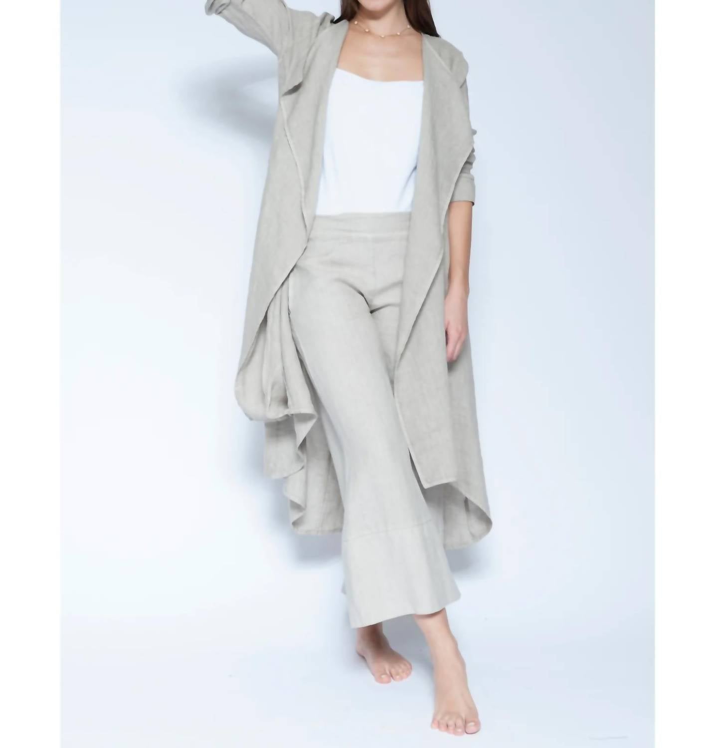 Blueberry - Draped Duster