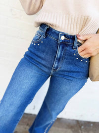 L.T.J - Studded Straight Leg Jeans