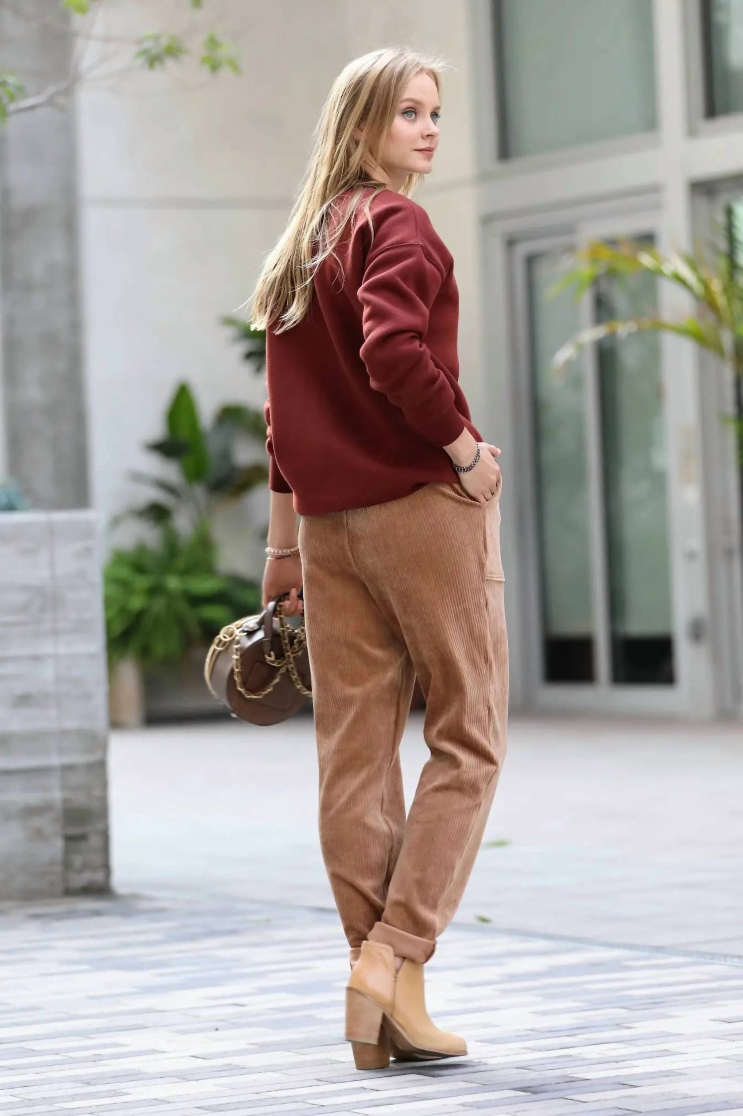 42Pops - Corduroy Cuffed Pants