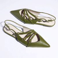 Yosi Samra - Women's Ava Slingback Flat Shoes