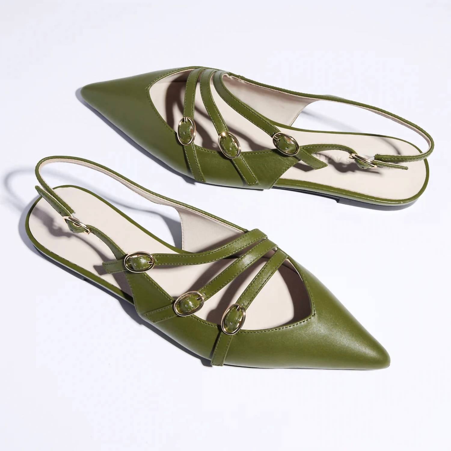 Yosi Samra - Women's Ava Slingback Flat Shoes