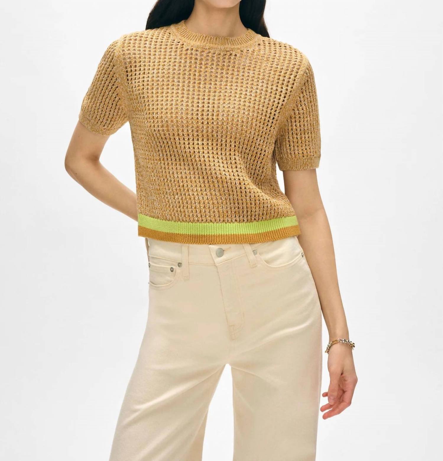 White + Warren - Mesh T-shirt
