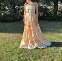 Love V By Jatin Varma - Saanvi Jaquard Cotton Maxi Dress
