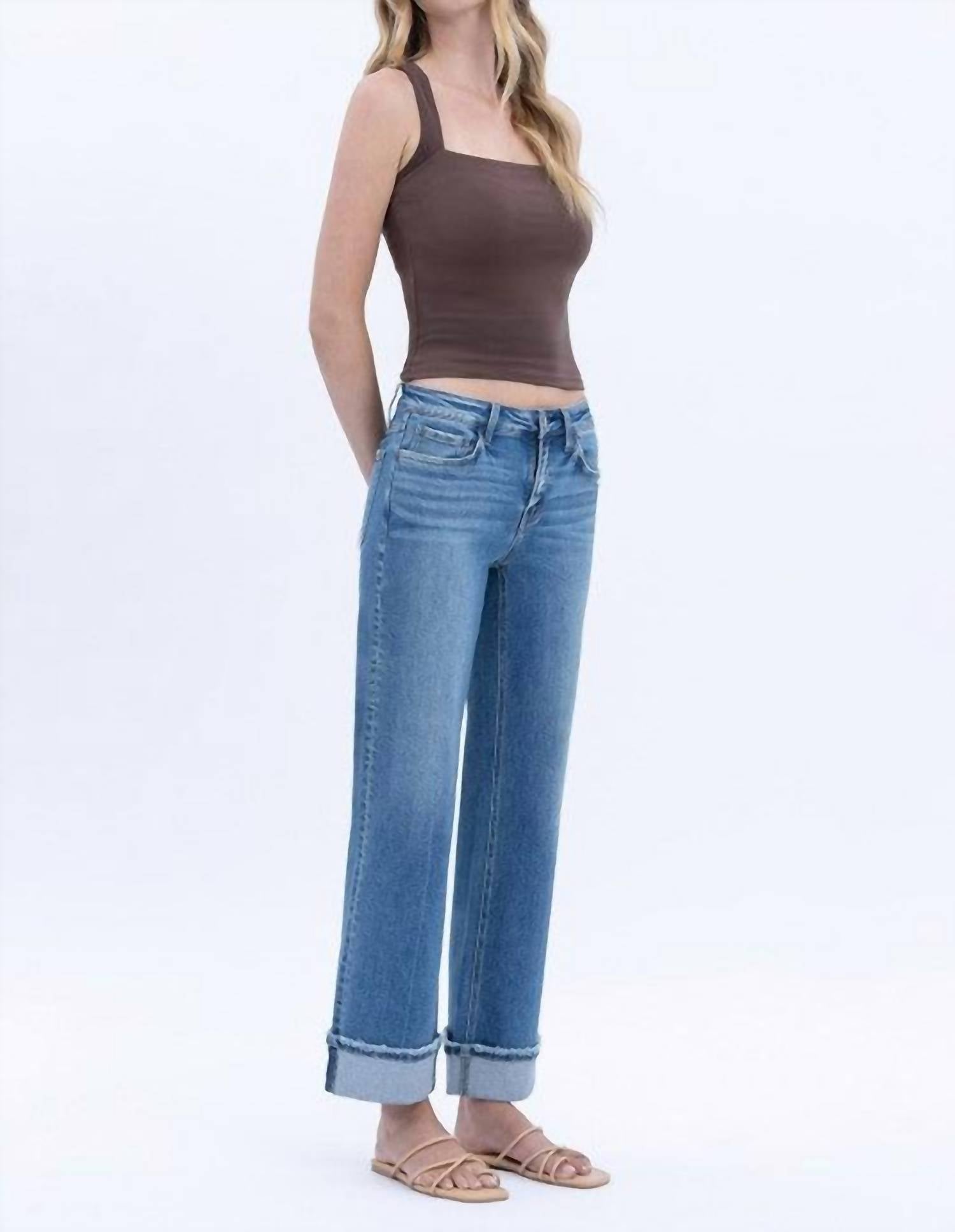 Lovervet - Delicate Gleam Wide Leg Jean