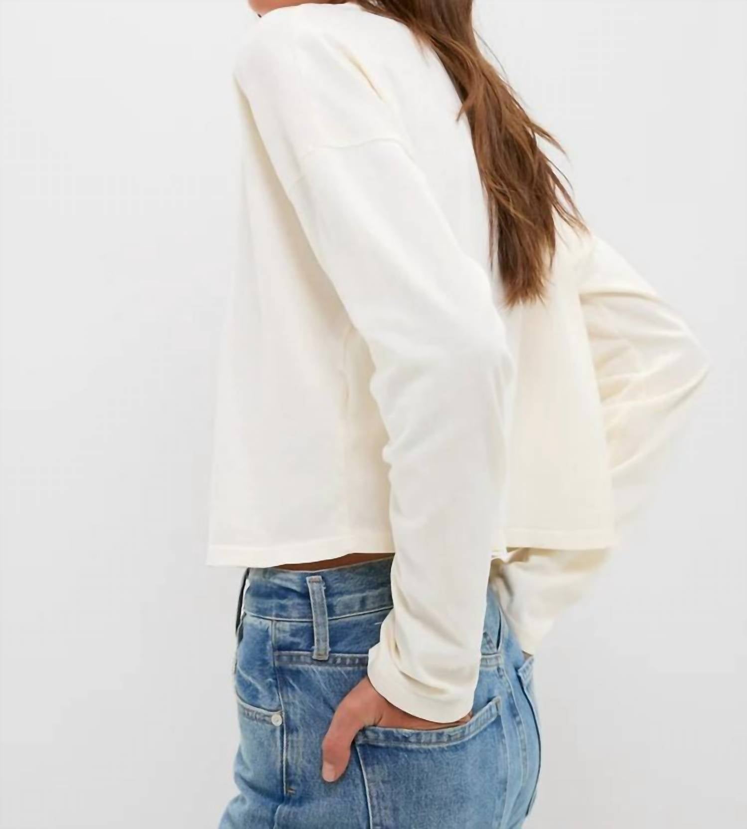 Askk Ny - Crop Long Sleeve Tee