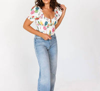 Blu Pepper - Island Nights Corset Detail Top