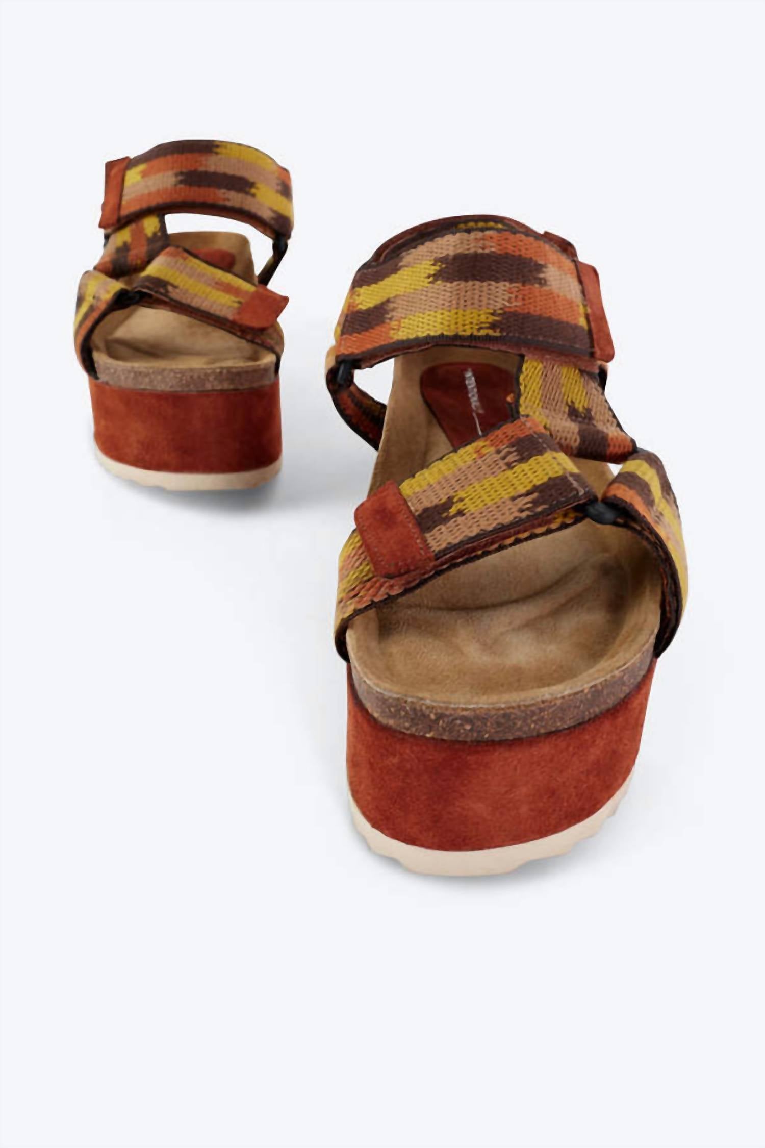INTENTIONALLY BLANK Women's Zona Platform Sandals in chestnut - women's sandal - alternate view