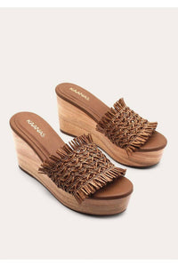 Kaanas - Women's Woven Strap Wedges