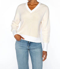 Kinross - Plaited V-neck Sweater