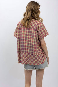 Blue Velvet - Forever Washed Flannel Short Sleeve Shirt