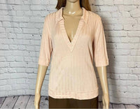 Free People - Krystal Polo Collared Short Sleeve Top