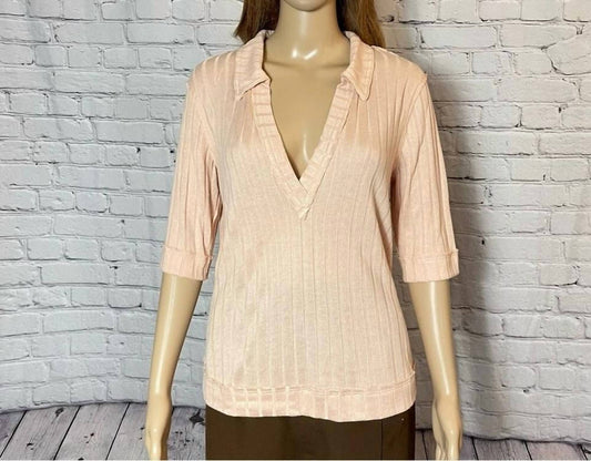 Free People - Krystal Polo Collared Short Sleeve Top