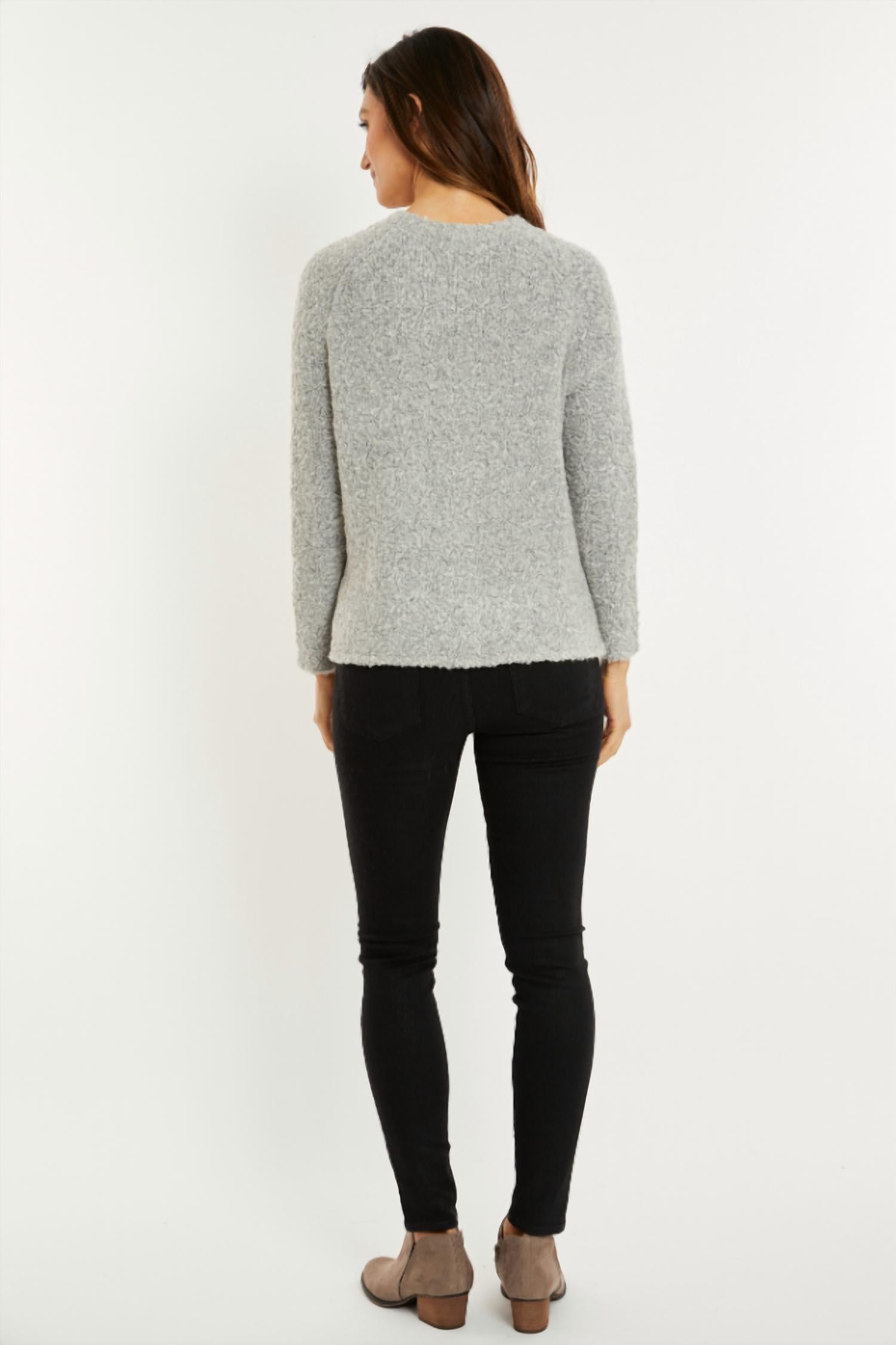 Mododoc - Open Crew Boucle Sweater
